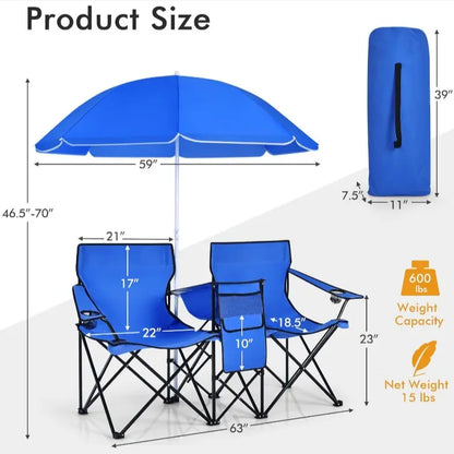 All-in-One Outdoor Chair – Sit, Shade & Chill