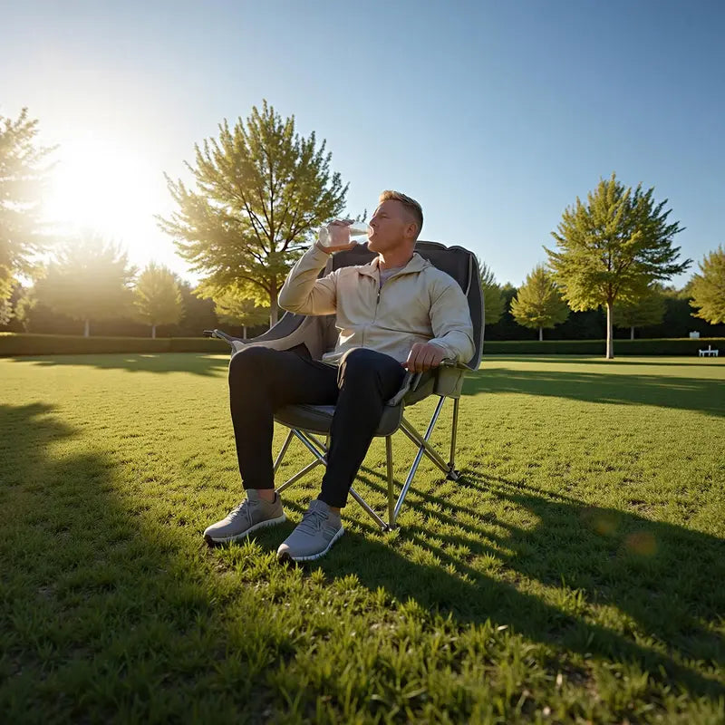 Oversized Folding Camp Chair，450lbs Support, Padded & Portable