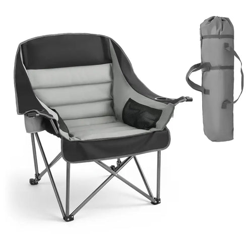Oversized Folding Camp Chair，450lbs Support, Padded & Portable