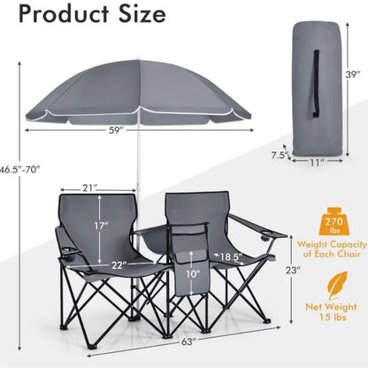 All-in-One Outdoor Chair – Sit, Shade & Chill