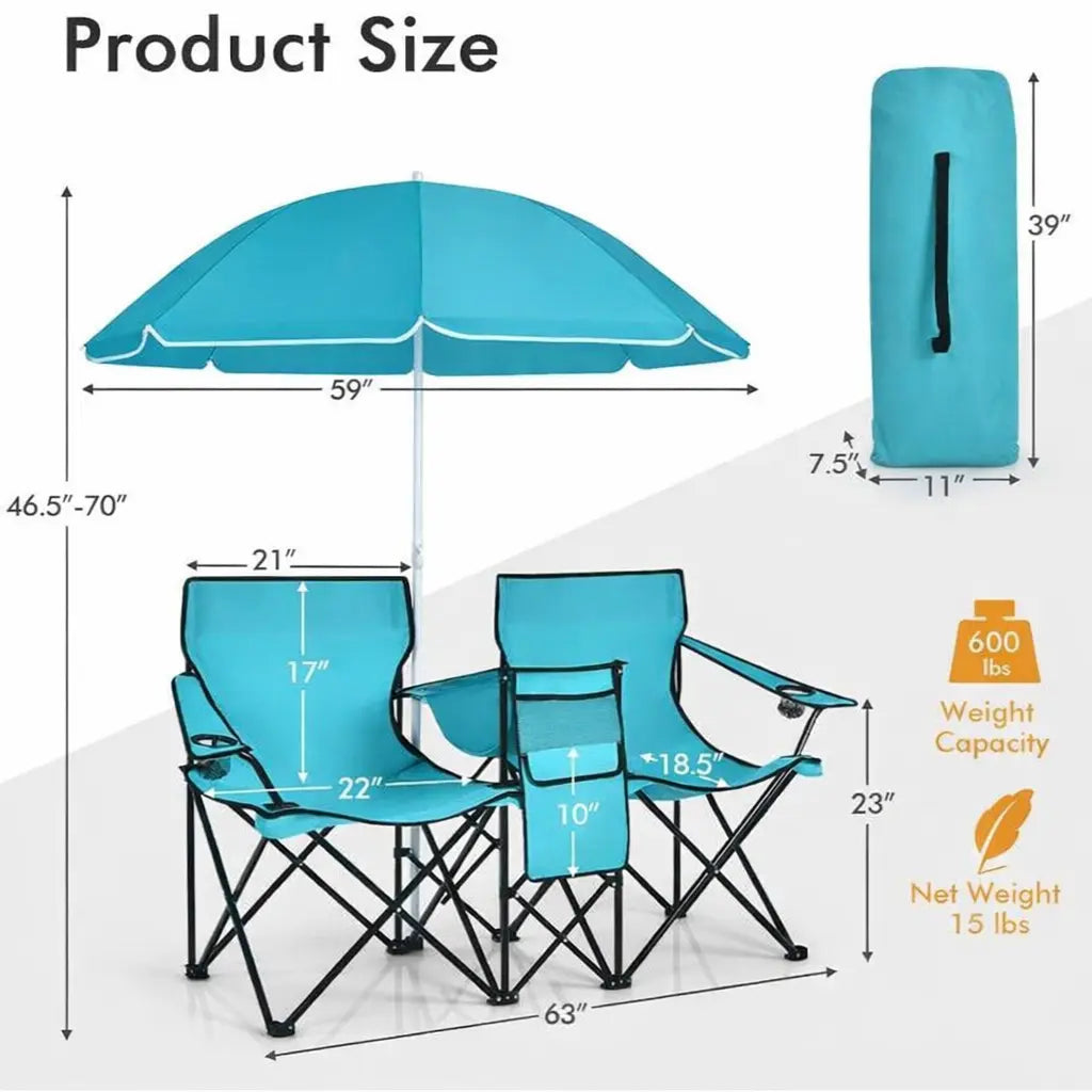 All-in-One Outdoor Chair – Sit, Shade & Chill