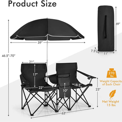 All-in-One Outdoor Chair – Sit, Shade & Chill
