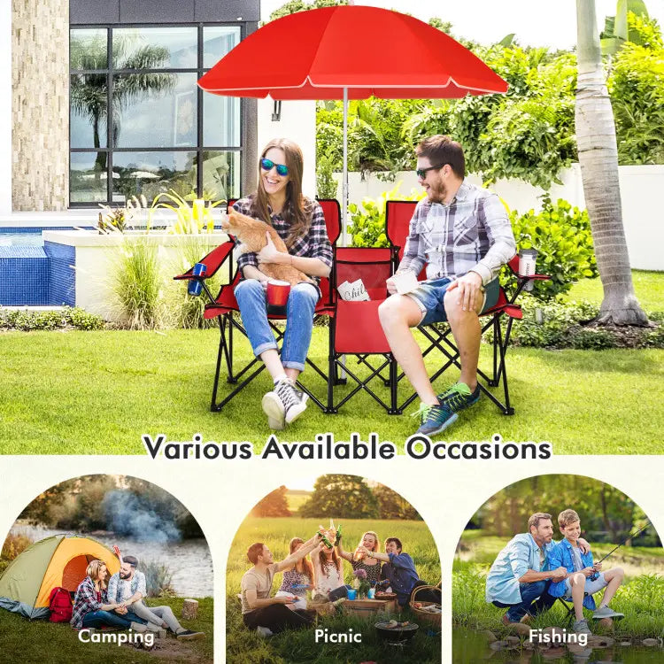 All-in-One Outdoor Chair – Sit, Shade & Chill