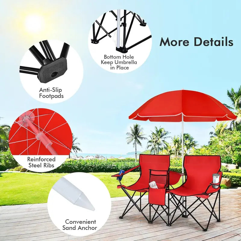 All-in-One Outdoor Chair – Sit, Shade & Chill